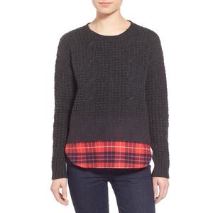 NWOT Madewell ‘Wintermix' Cable Knit Sweater